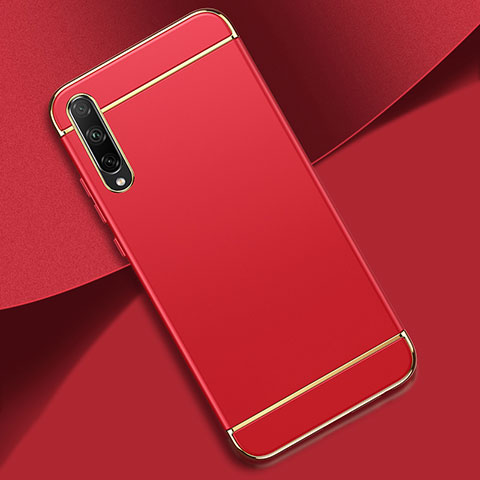 Carcasa Bumper Lujo Marco de Metal y Plastico Funda M01 para Huawei Y8p Rojo
