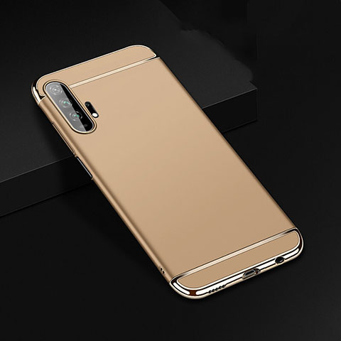 Carcasa Bumper Lujo Marco de Metal y Plastico Funda T01 para Huawei Honor 20 Pro Oro