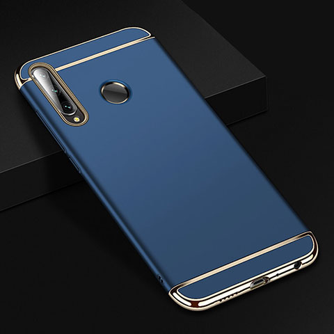 Carcasa Bumper Lujo Marco de Metal y Plastico Funda T01 para Huawei Honor 20i Azul