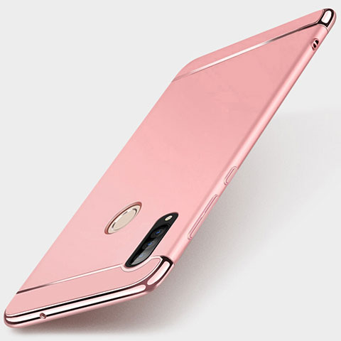 Carcasa Bumper Lujo Marco de Metal y Plastico Funda T01 para Huawei P30 Lite Oro Rosa