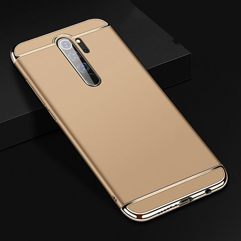 Carcasa Bumper Lujo Marco de Metal y Plastico Funda T01 para Xiaomi Redmi Note 8 Pro Oro