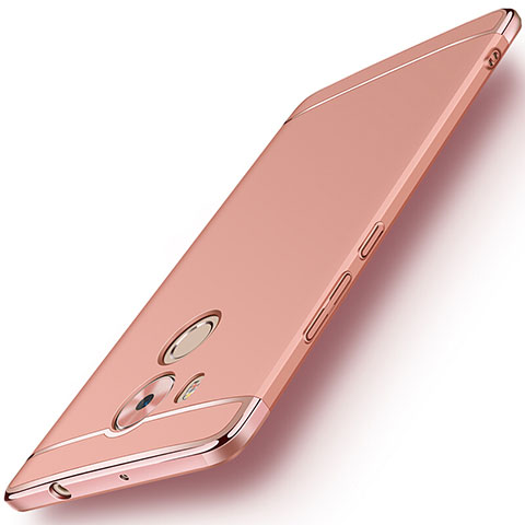 Carcasa Bumper Lujo Marco de Metal y Plastico para Huawei Mate 8 Oro Rosa