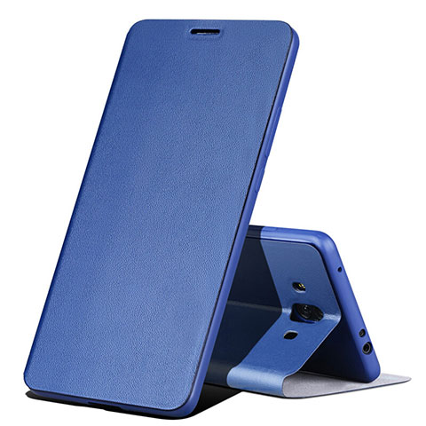 Carcasa de Cuero Cartera con Soporte L02 para Huawei Mate 10 Azul