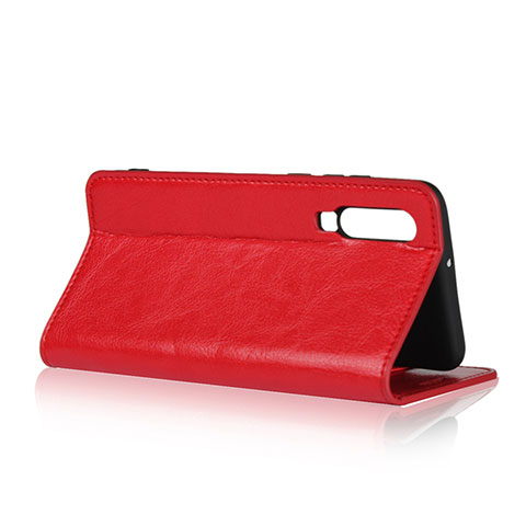 Carcasa de Cuero Cartera con Soporte para Huawei P30 Rojo