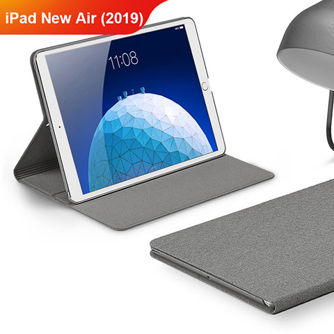 Carcasa de pano Cartera con Soporte para Apple iPad Air 3 Gris