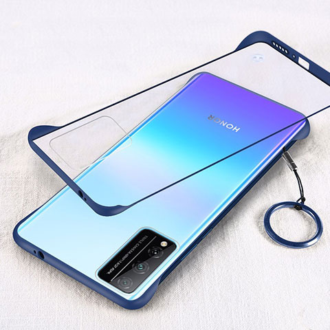 Carcasa Dura Cristal Plastico Funda Rigida Transparente H01 para Huawei Honor Play4T Pro Azul