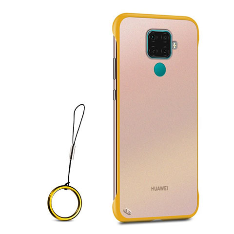 Carcasa Dura Cristal Plastico Funda Rigida Transparente H01 para Huawei Mate 30 Lite Amarillo