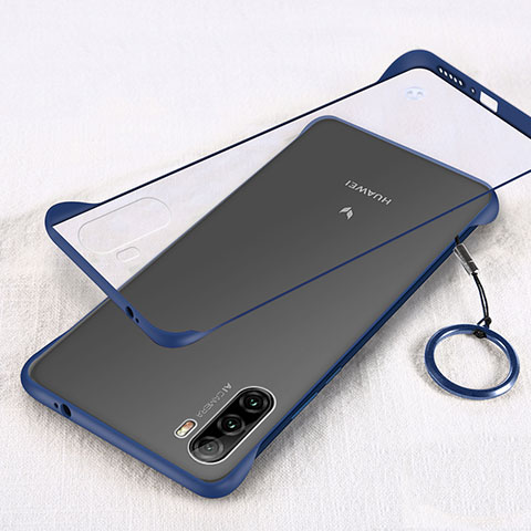 Carcasa Dura Cristal Plastico Funda Rigida Transparente H01 para Huawei Mate 40 Lite 5G Azul