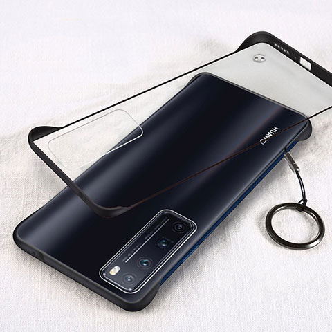Carcasa Dura Cristal Plastico Funda Rigida Transparente H01 para Huawei Nova 7 Pro 5G Negro