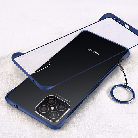 Carcasa Dura Cristal Plastico Funda Rigida Transparente H01 para Huawei Nova 8 SE 5G Azul