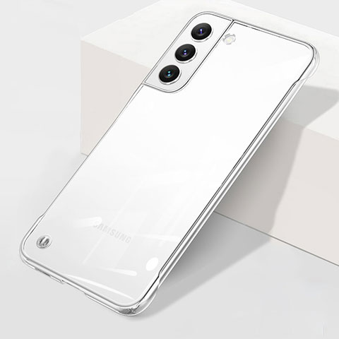 Carcasa Dura Cristal Plastico Funda Rigida Transparente H01 para Samsung Galaxy S21 Plus 5G Plata
