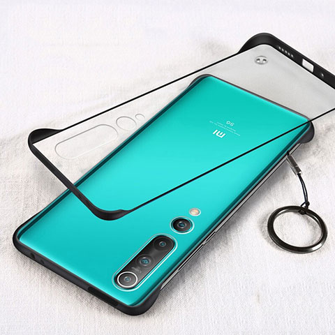 Carcasa Dura Cristal Plastico Funda Rigida Transparente H01 para Xiaomi Mi 10 Negro