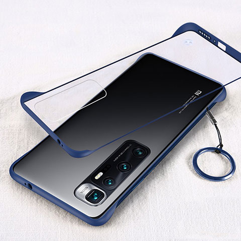 Carcasa Dura Cristal Plastico Funda Rigida Transparente H01 para Xiaomi Mi 10 Ultra Azul