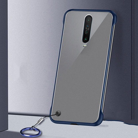 Carcasa Dura Cristal Plastico Funda Rigida Transparente H01 para Xiaomi Poco X2 Azul