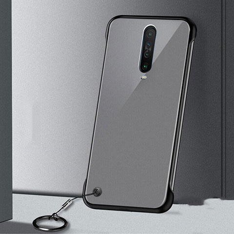 Carcasa Dura Cristal Plastico Funda Rigida Transparente H01 para Xiaomi Redmi K30 4G Negro