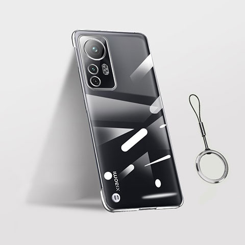 Carcasa Dura Cristal Plastico Funda Rigida Transparente H02 para Xiaomi Mi 12S Pro 5G Plata