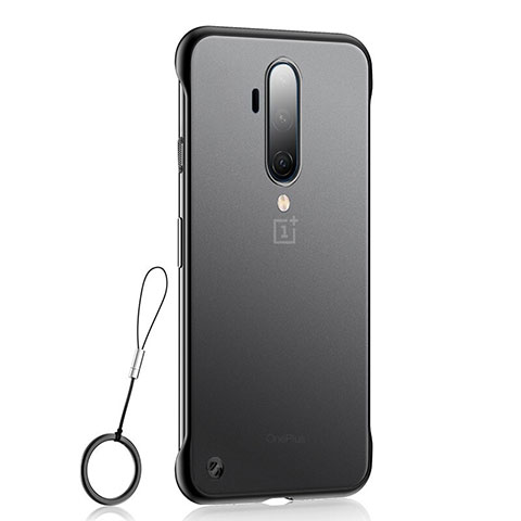 Carcasa Dura Cristal Plastico Funda Rigida Transparente H03 para OnePlus 7T Pro Negro