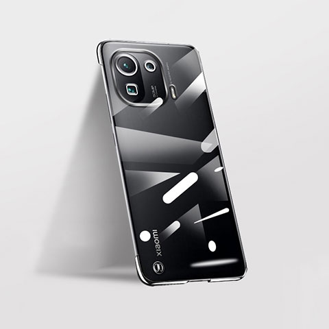Carcasa Dura Cristal Plastico Funda Rigida Transparente H03 para Xiaomi Mi 11 Pro 5G Negro