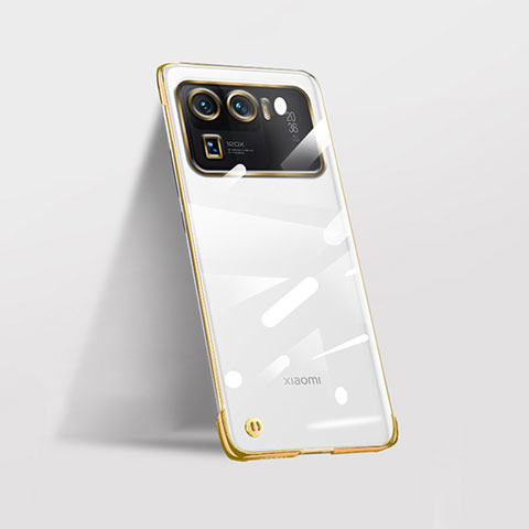 Carcasa Dura Cristal Plastico Funda Rigida Transparente H03 para Xiaomi Mi 11 Ultra 5G Oro