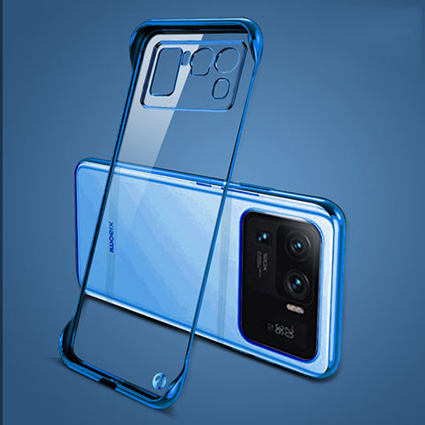 Carcasa Dura Cristal Plastico Funda Rigida Transparente H04 para Xiaomi Mi 11 Ultra 5G Azul