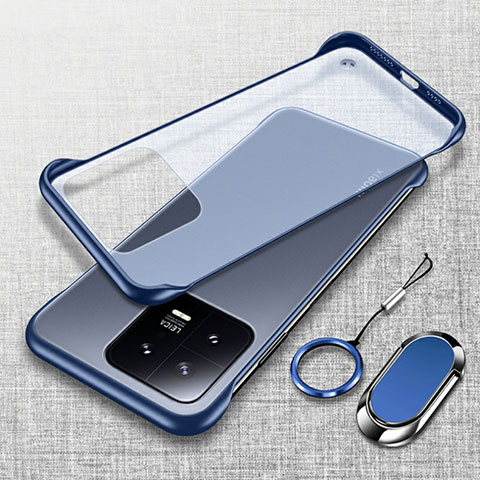 Carcasa Dura Cristal Plastico Funda Rigida Transparente H05 para Xiaomi Mi 13 Pro 5G Azul
