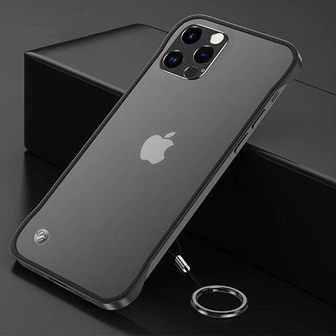 Carcasa Dura Cristal Plastico Funda Rigida Transparente H06 para Apple iPhone 14 Pro Negro