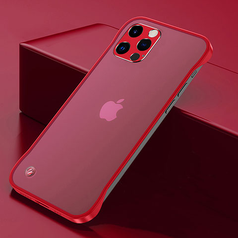 Carcasa Dura Cristal Plastico Funda Rigida Transparente H07 para Apple iPhone 14 Pro Rojo