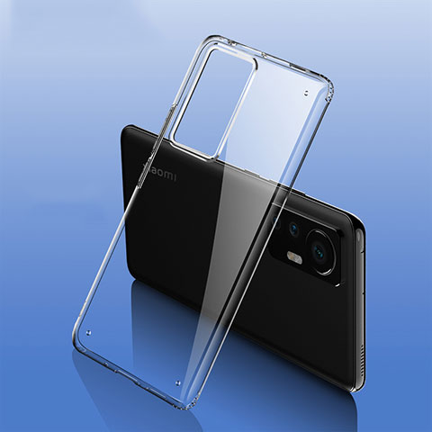 Carcasa Dura Cristal Plastico Funda Rigida Transparente H09 para Xiaomi Mi 12S Pro 5G Gris
