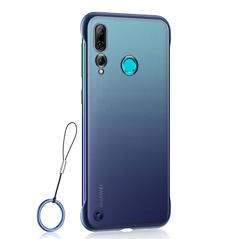 Carcasa Dura Cristal Plastico Funda Rigida Transparente S01 para Huawei Honor 20 Lite Azul