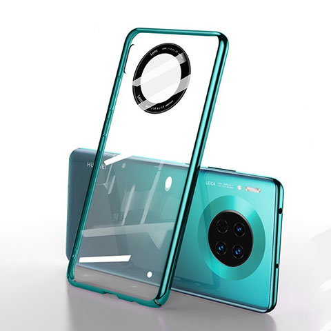 Carcasa Dura Cristal Plastico Funda Rigida Transparente S01 para Huawei Mate 30 5G Verde