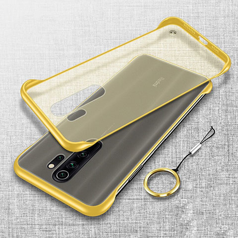 Carcasa Dura Cristal Plastico Funda Rigida Transparente S01 para Xiaomi Redmi Note 8 Pro Amarillo