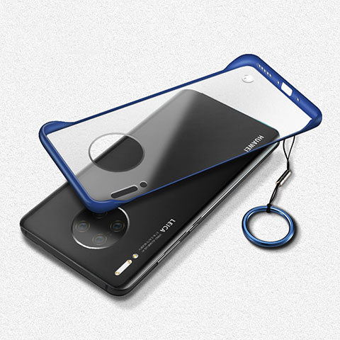 Carcasa Dura Cristal Plastico Funda Rigida Transparente S03 para Huawei Mate 30 5G Azul