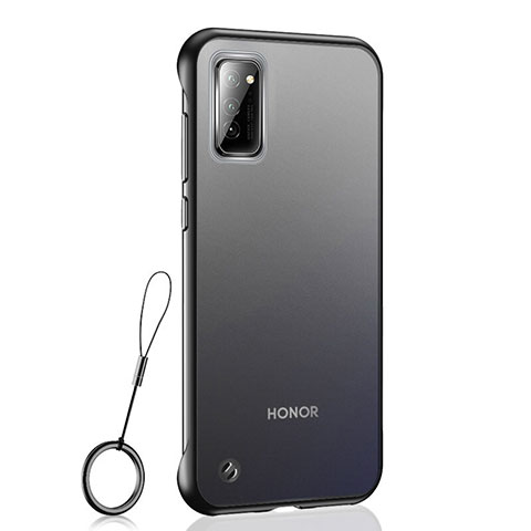 Carcasa Dura Cristal Plastico Funda Rigida Transparente S04 para Huawei Honor View 30 5G Negro