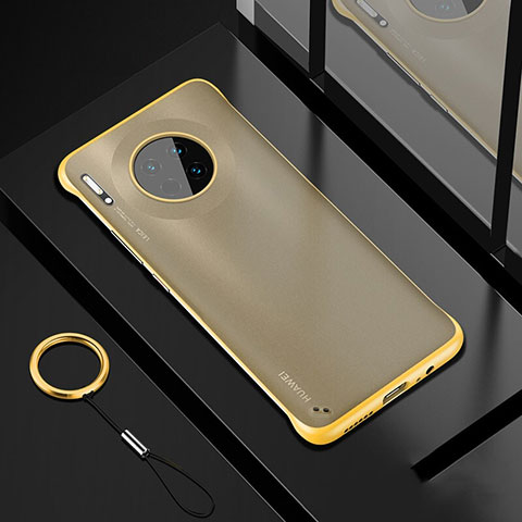 Carcasa Dura Cristal Plastico Funda Rigida Transparente S04 para Huawei Mate 30 Amarillo