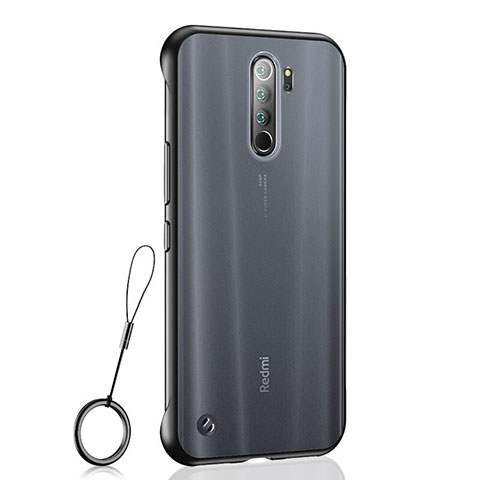 Carcasa Dura Cristal Plastico Funda Rigida Transparente S04 para Xiaomi Redmi Note 8 Pro Negro