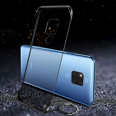 Carcasa Dura Cristal Plastico Funda Rigida Transparente S05 para Huawei Mate 20 X 5G Negro
