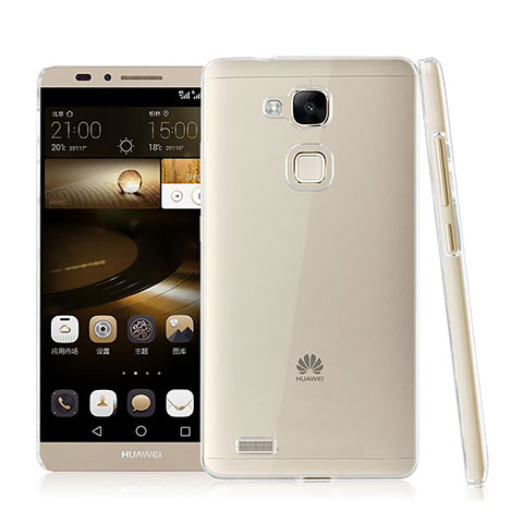 Carcasa Dura Cristal Plastico Rigida Transparente para Huawei Mate 7 Claro