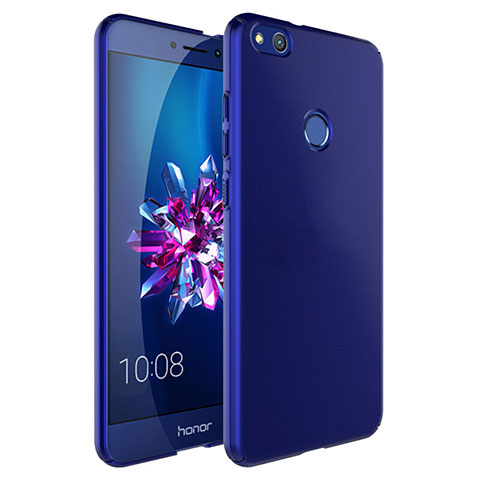 Carcasa Dura Plastico Rigida Mate con Anillo de dedo Soporte para Huawei GR3 (2017) Azul