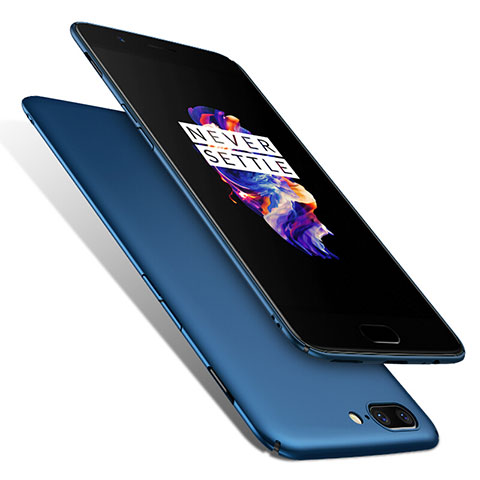 Carcasa Dura Plastico Rigida Mate M01 para OnePlus 5 Azul