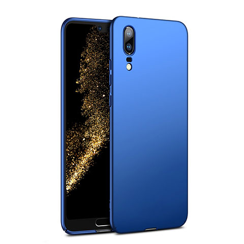 Carcasa Dura Plastico Rigida Mate M02 para Huawei P20 Azul