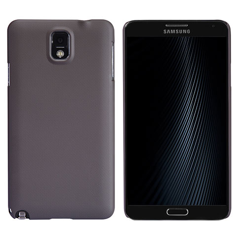 Carcasa Dura Plastico Rigida Mate M02 para Samsung Galaxy Note 3 N9000 Marron