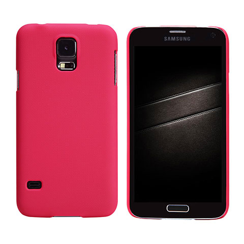 Carcasa Dura Plastico Rigida Mate M02 para Samsung Galaxy S5 Duos Plus Rojo