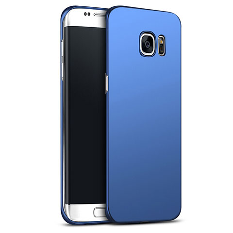 Carcasa Dura Plastico Rigida Mate M02 para Samsung Galaxy S6 Edge+ Plus SM-G928F Azul