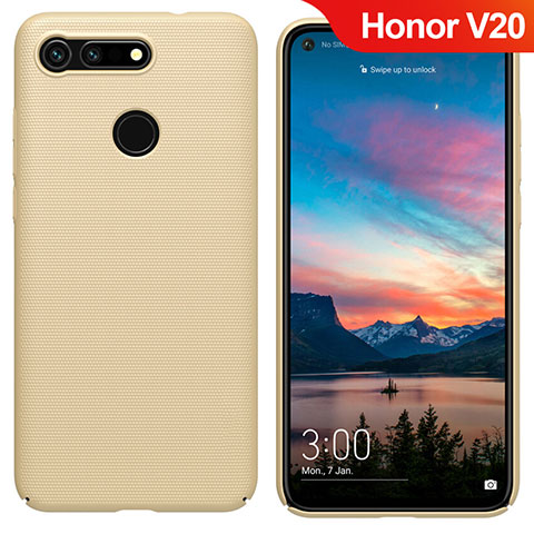 Carcasa Dura Plastico Rigida Mate M05 para Huawei Honor V20 Oro