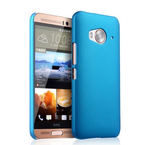 Carcasa Dura Plastico Rigida Mate para HTC One Me Azul Cielo