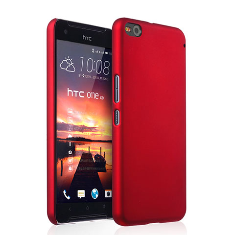 Carcasa Dura Plastico Rigida Mate para HTC One X9 Rojo