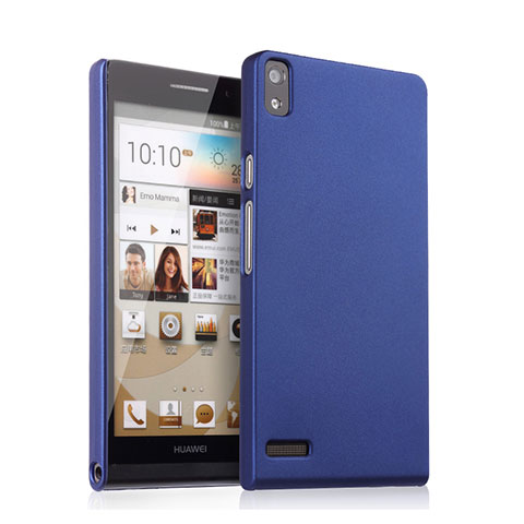 Carcasa Dura Plastico Rigida Mate para Huawei Ascend P6 Azul