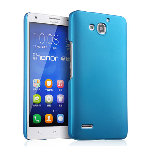 Carcasa Dura Plastico Rigida Mate para Huawei Honor 3X G750 Azul Cielo