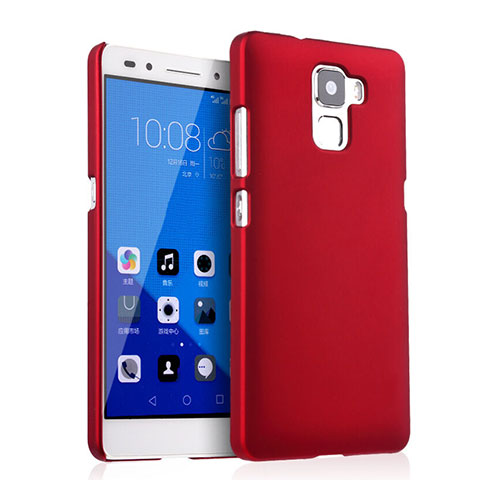 Carcasa Dura Plastico Rigida Mate para Huawei Honor 7 Dual SIM Rojo