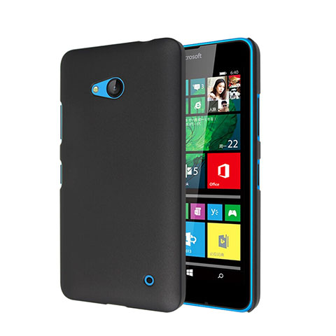 Carcasa Dura Plastico Rigida Mate para Microsoft Lumia 640 Negro
